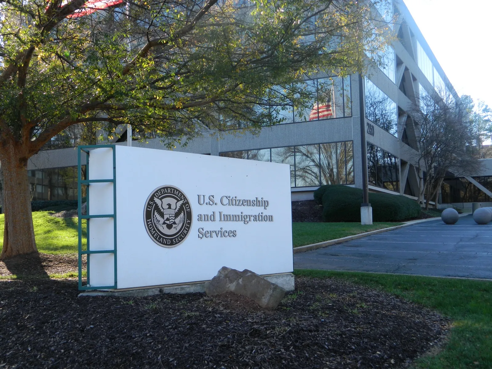 Letrero de USCIS