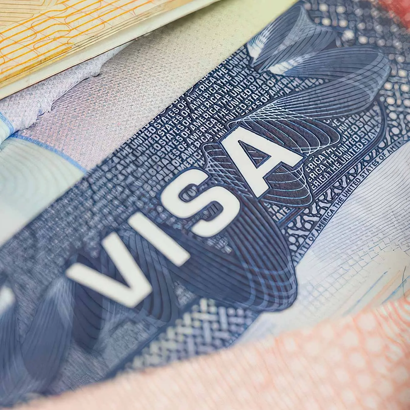 Detalle de una visa estadounidense